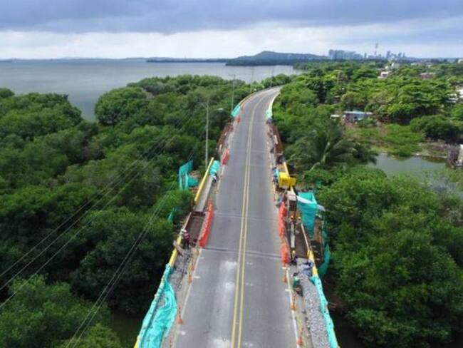 Presidente Santos fundirá última losa del viaducto Cartagena-Barranquilla