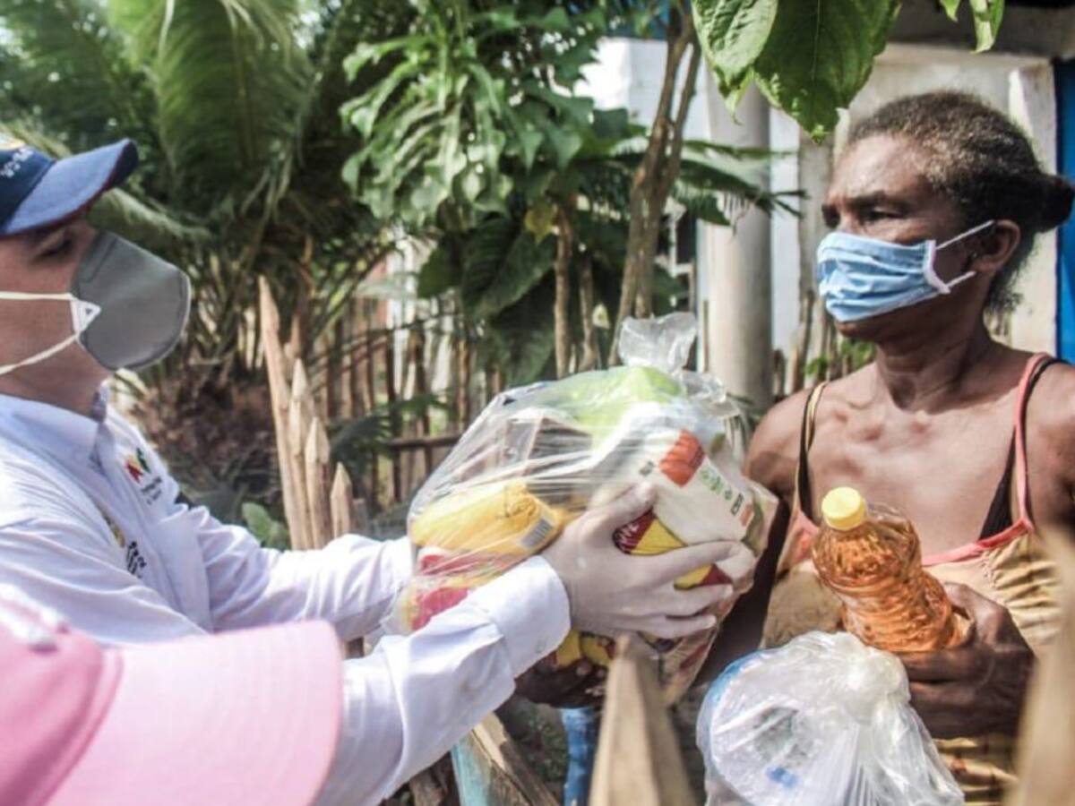 En Bayunca recibieron ayudas de la Alcaldía Local 2 de Cartagena