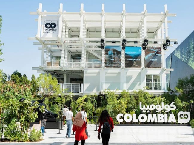 Al Pabellón de Colombia llegan visitantes, en su mayoría, de Europa y Asia.