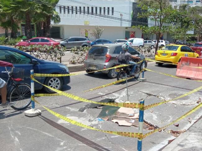 Mientras se realicen los trabajos de reparación estará cerrada la calzada derecha de la Avenida San Martín, en la zona colindante con la Base Naval