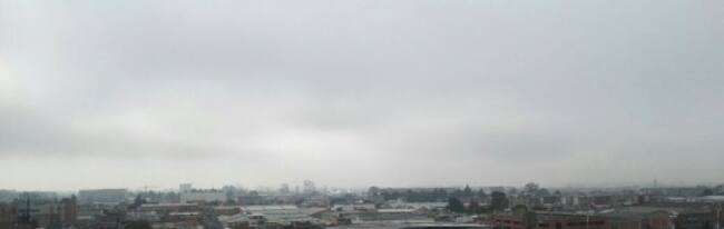 Así estaba la visibilidad desde el aeropuerto El Dorado durante las primeras horas del día.