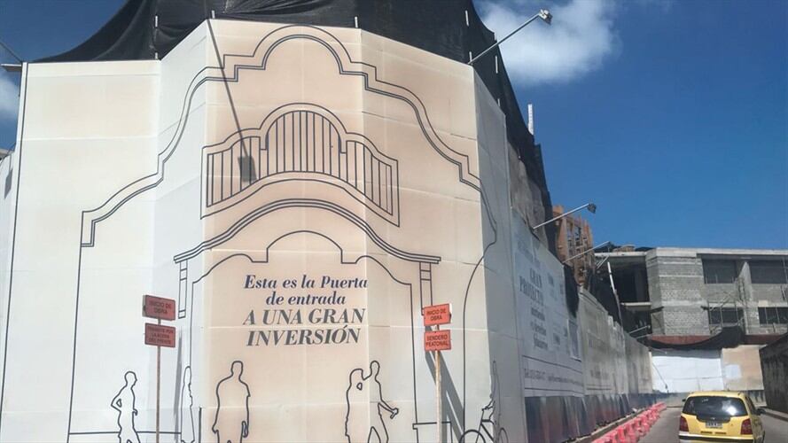 La obra fue suspendida porque las autoridades identificaron supuesta violación a la licencia de construcción.. Foto: Leidys Rivero