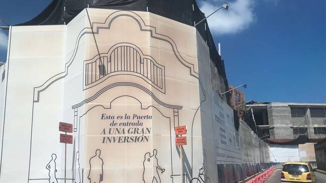 La obra fue suspendida porque las autoridades identificaron supuesta violación a la licencia de construcción.. Foto: Leidys Rivero