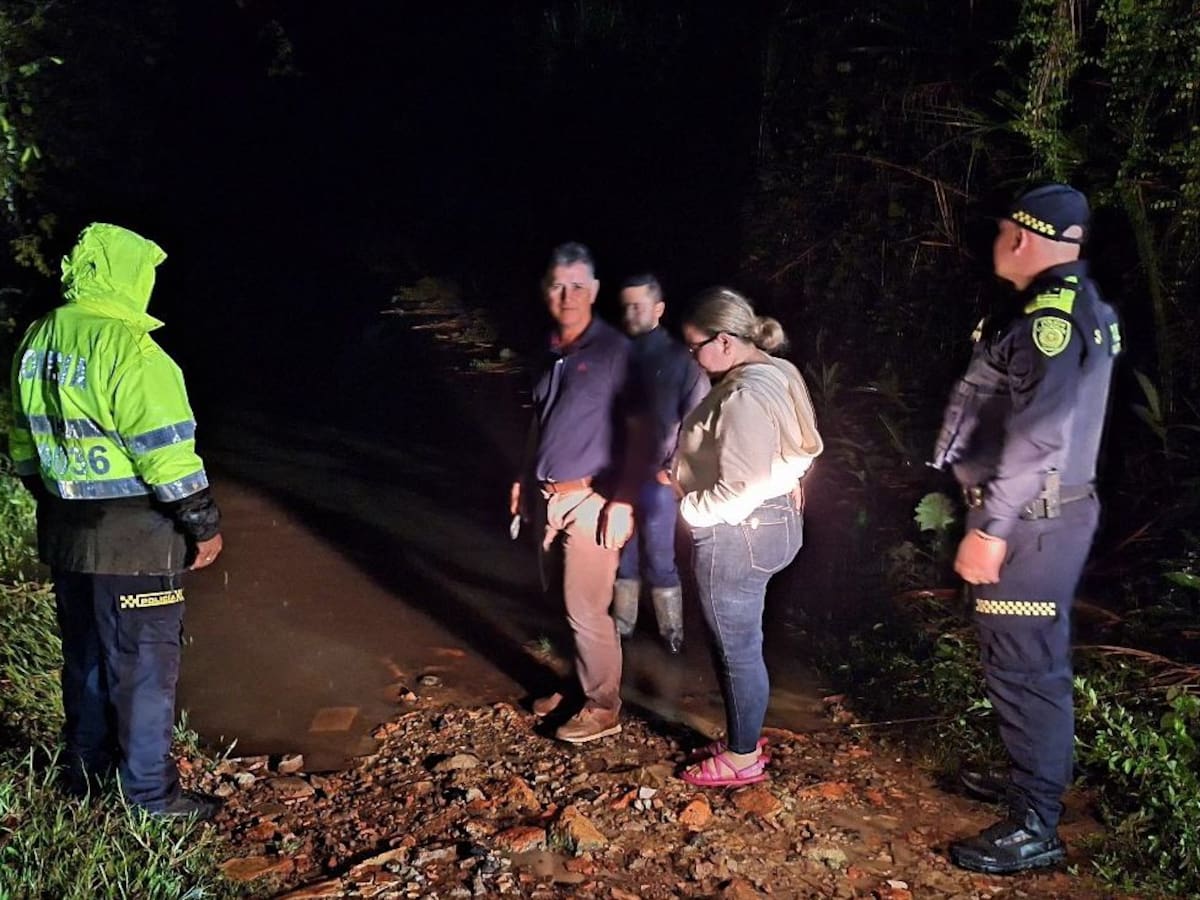 Rescataron a hombre atrapado en creciente súbita en Guadalupe, Santander