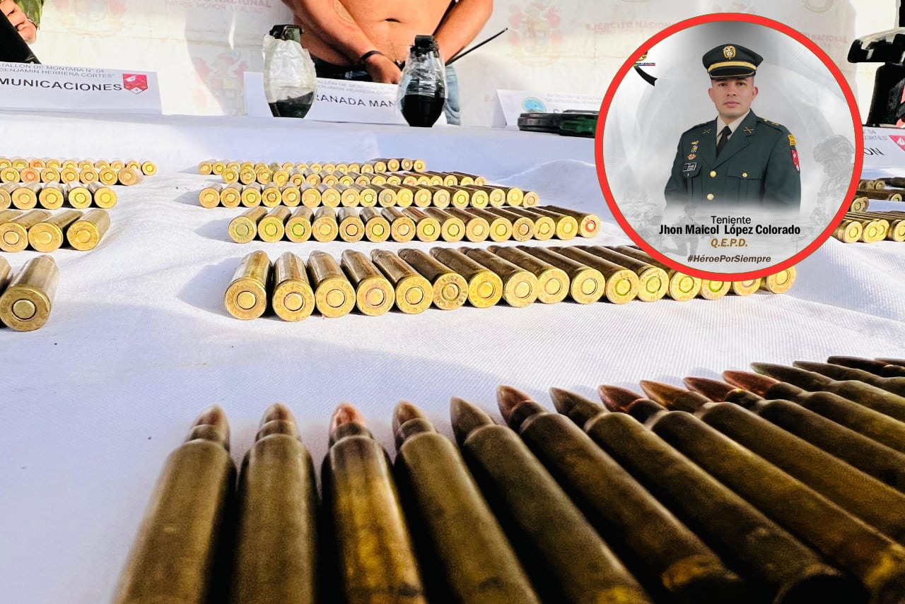 Acción ofensiva contra el ELN en el dur del Cauca dejó a un oficial muerto, dos subversivos capturados y la incautación de material de guerra. Crédito: Ejército Nacional.