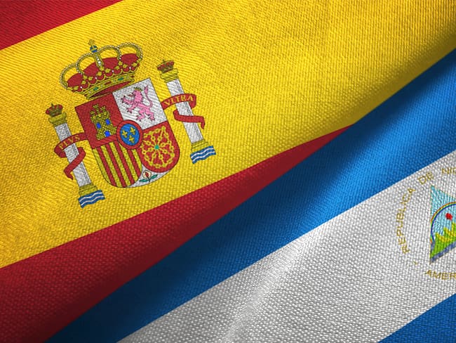 Banderas de España y Nicaragua. Foto: Getty Images