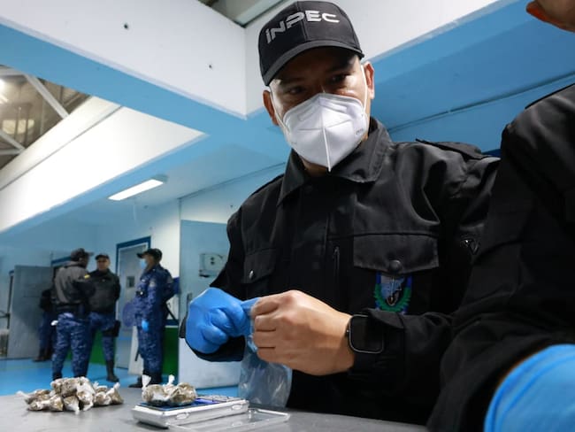 Operativo de inspección en la cárcel La Picota de Bogotá Foto: Inpec