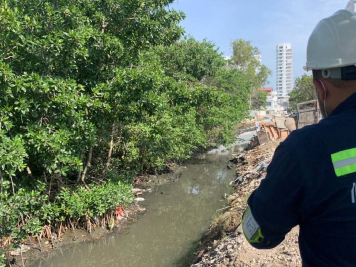 Cardique inició limpieza al canal Nuevo Dandy en Cartagena