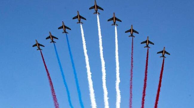 Show de Aviones, en el marco del Día Nacional de Francia