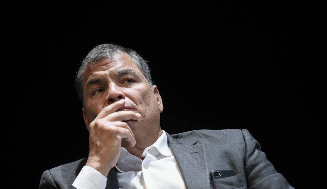 El expresidente de Ecuador, Rafael Correa. Foto: Getty
