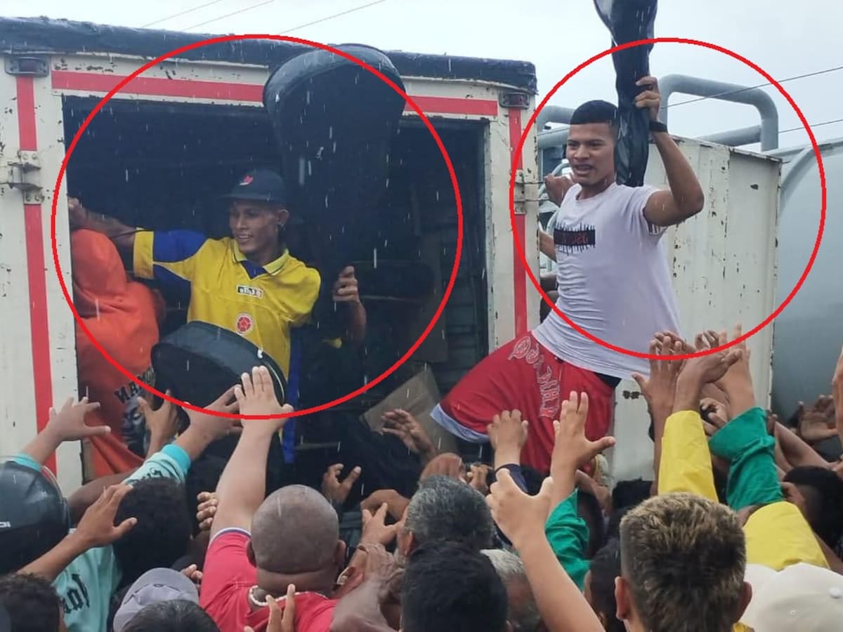 Por enésima vez, comunidad de Tasajera saquea un camión cargado de guitarras