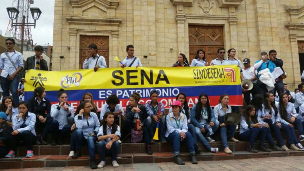 Estudiantes y funcionarios del Sena Sogamoso protestan contra politiquería y corrupción en la entidad