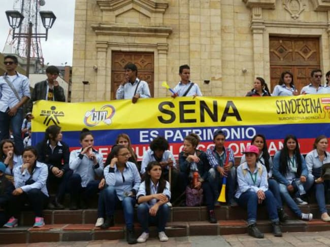 Estudiantes y funcionarios del Sena Sogamoso protestan contra politiquería y corrupción en la entidad