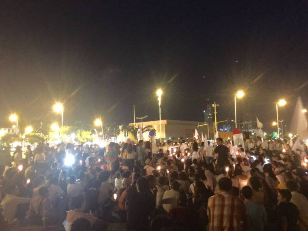 Cartagena se sumó a la movilización por la paz