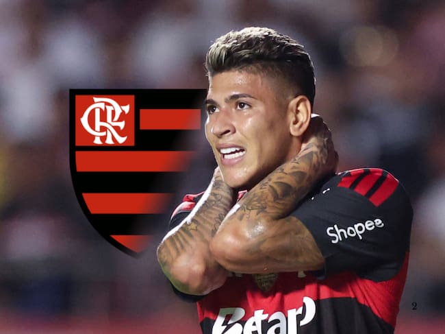 Jorge Carrascal sufrió insólita expulsión con Flamengo en la Supercopa de Brasil / Getty Images