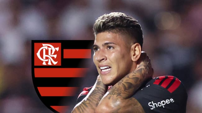 Jorge Carrascal sufrió insólita expulsión con Flamengo en la Supercopa de Brasil