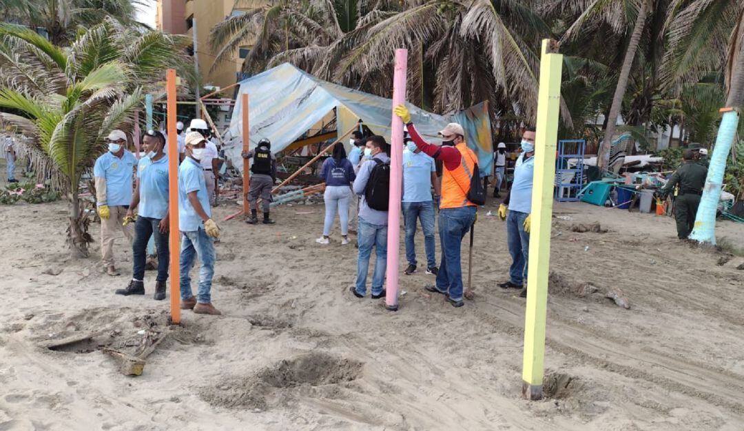 Tras una orden del alcalde Local 2, Andy Reales, fue restituido el espacio público en esta zona de Los Morros
