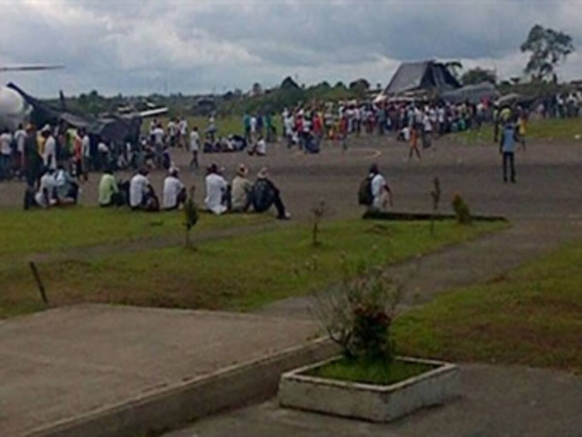 Manifestantes en Chocó dañaron uno de los 2 aviones de misiones médicas de Colombia