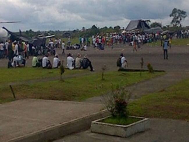 Manifestantes en Chocó dañaron uno de los 2 aviones de misiones médicas de Colombia