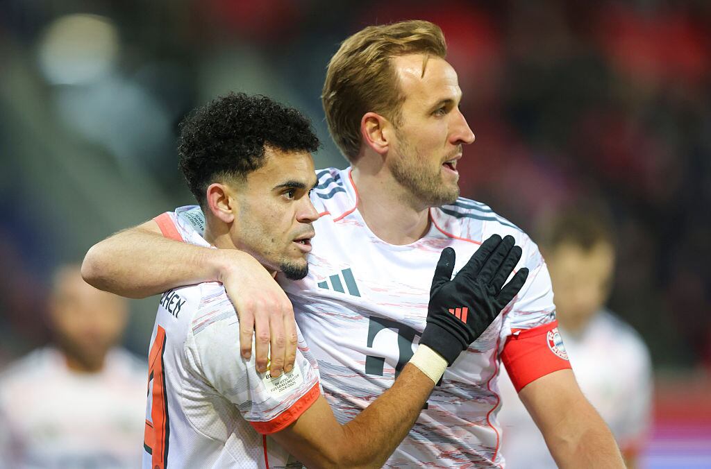 Luis Díaz y Harry Kane / Getty Images