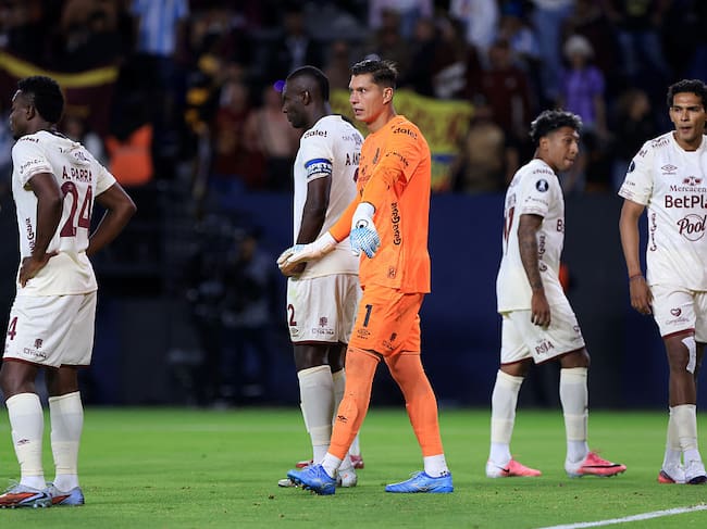 Jugadores del Deportes Tolima tras quedar eliminados de la Copa LIbertadores 2026 / Getty Images