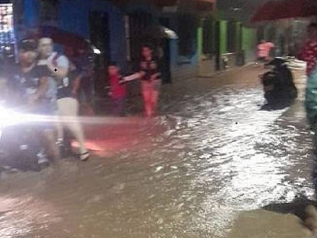 Emergencia por fuertes lluvias en el municipio de Supía. Crédito Alcaldía de Supía