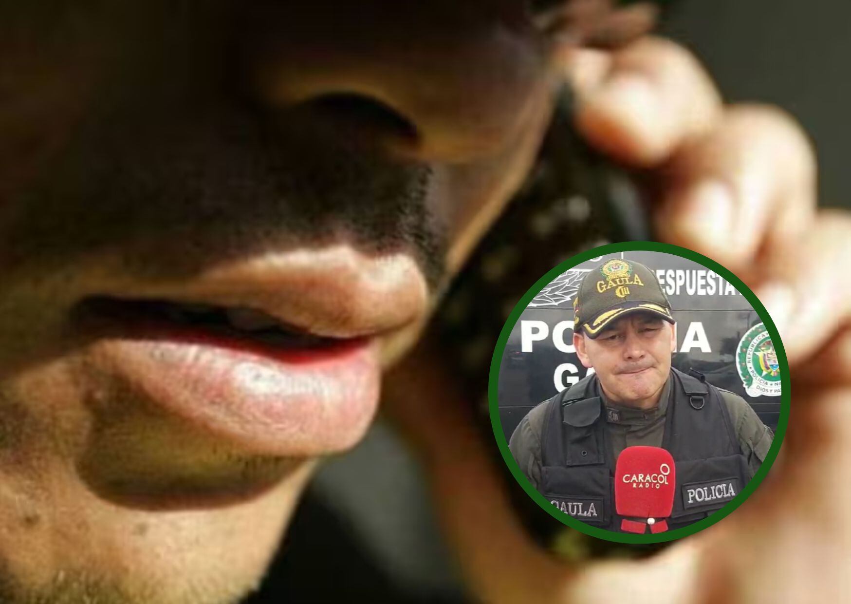 Referencia a la extorsión. En la imagen, el director del Gaula de Policía, coronel Elver Alfonso. Cortesía: Caracol Radio