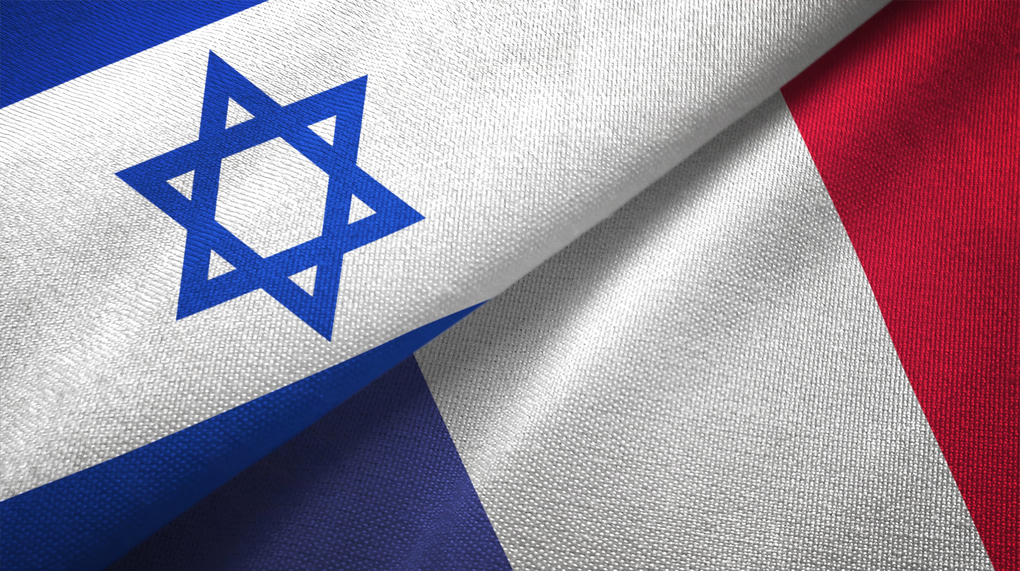 Banderas de Francia e Israel. Foto: Getty Images.