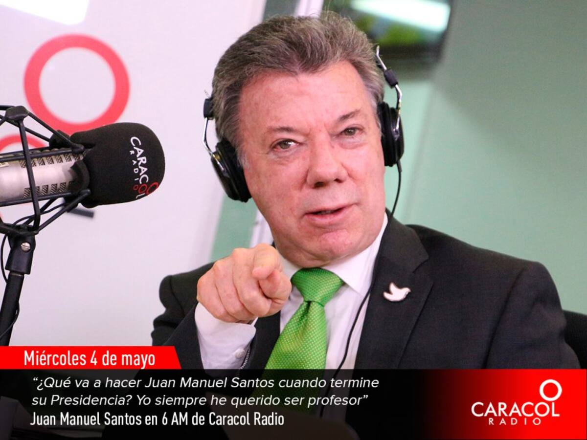 Darío Arizmendi le pidió a Santos que se hiciera una pregunta a él mismo: su futuro fue el tema elegido por el presidente.