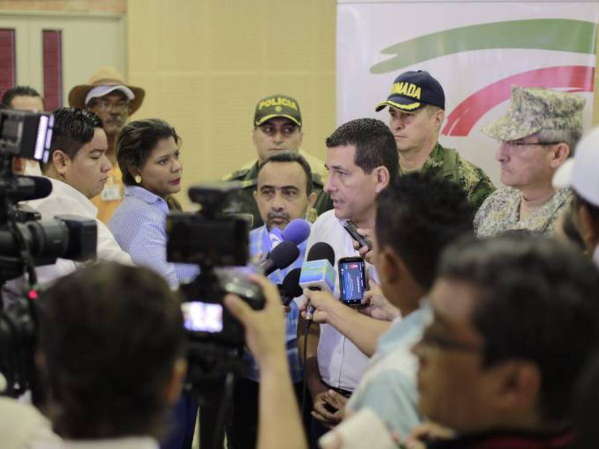 "Que los Montes de María viva tranquilo y en paz". Gobernador de Bolívar