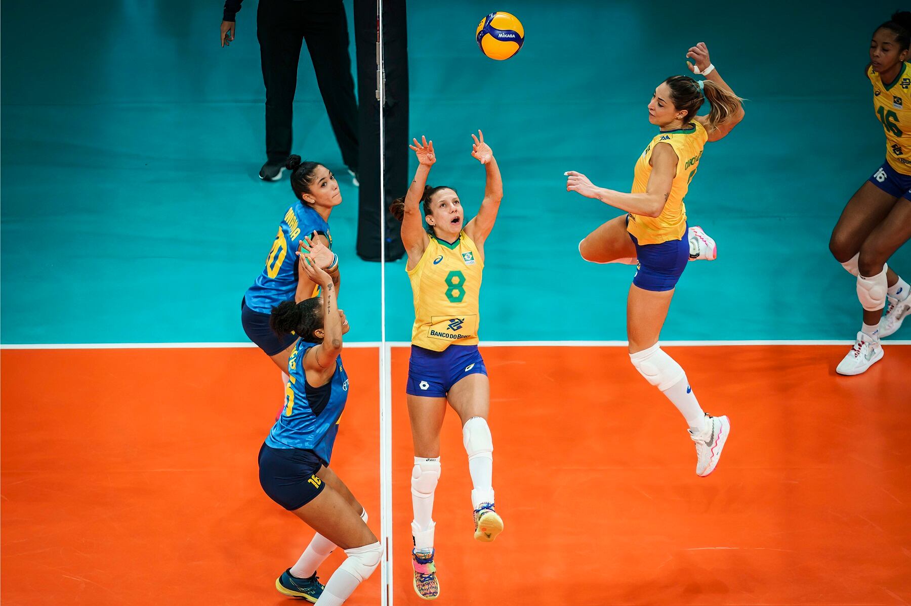 Brasil vs. Colombia en el Mundial de Voleibol Femenino / Foto: Volleyball World