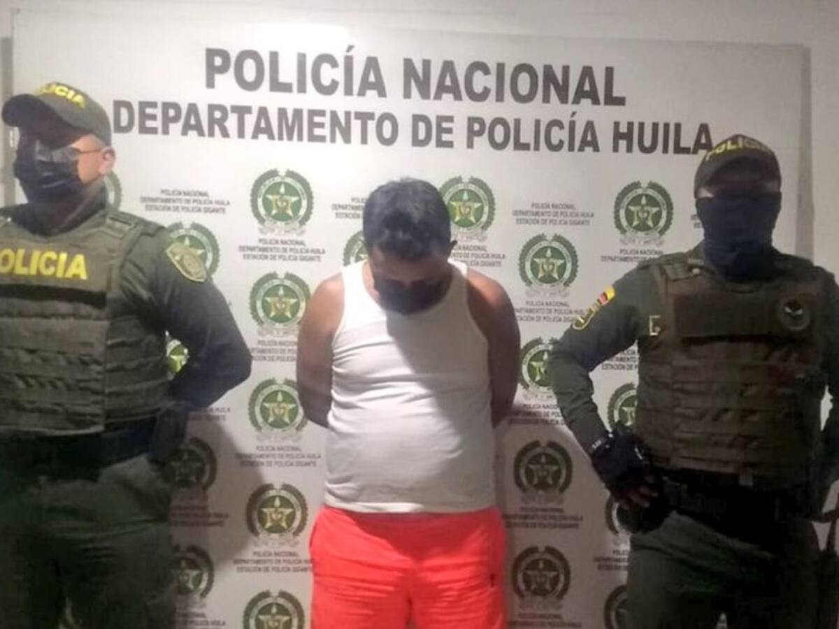 Extorsionista fue capturado en Gigante, Huila