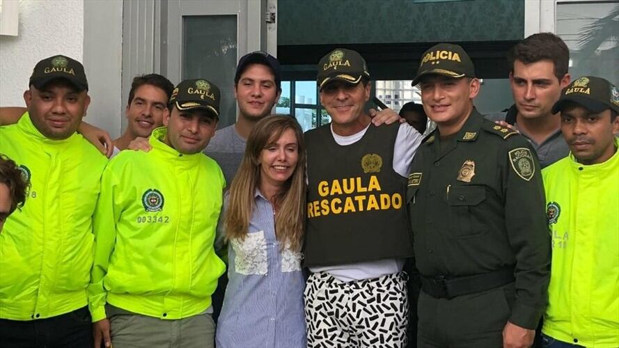 ARCHIVO/ Liberación del empresario Fito Acosta en 2018. Foto: Policía Nacional