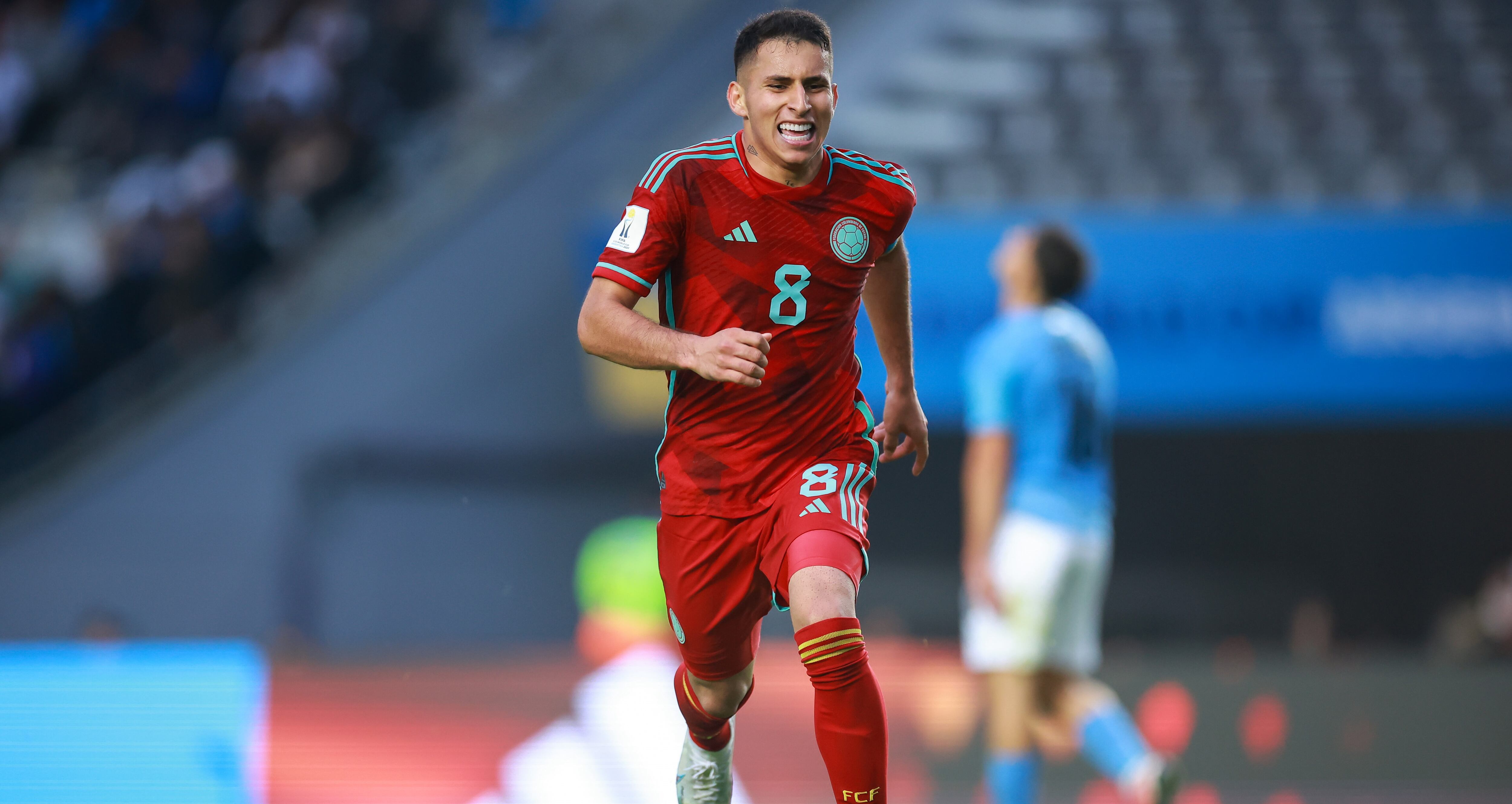 Gustavo Puerta, futbolista colombiano del Bayer Leverkusen (Photo by Hector Vivas - FIFA/FIFA via Getty Images)
