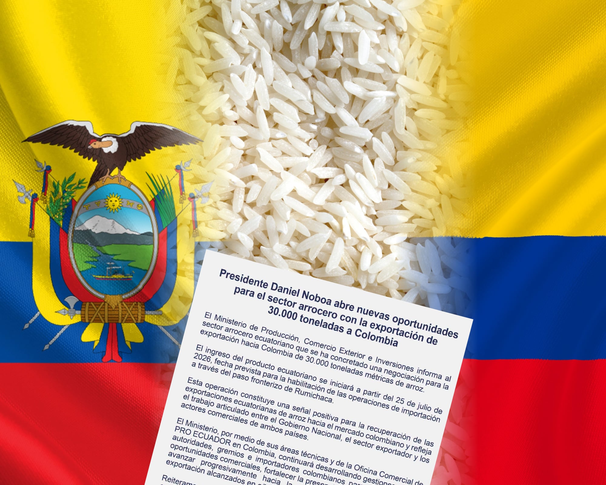 La decisión ocurre luego de meses de guerra comercial y tras la habilitación del paso comercial bilateral en Rumichaca.
(Foto:   Caracol Radio / Getty / Cortesía Ministerio de Comercio Exterior de Ecuador)