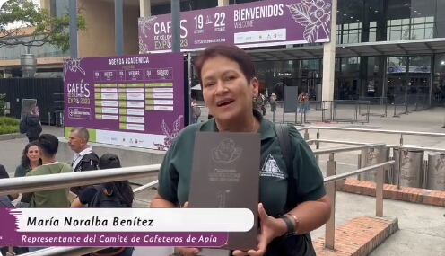 María Noralba Benítez, caficultora de Apía, ocupó el primer lugar en el concurso ‘Liderando con Calidad’ - Federación Nacional de Cafeteros.