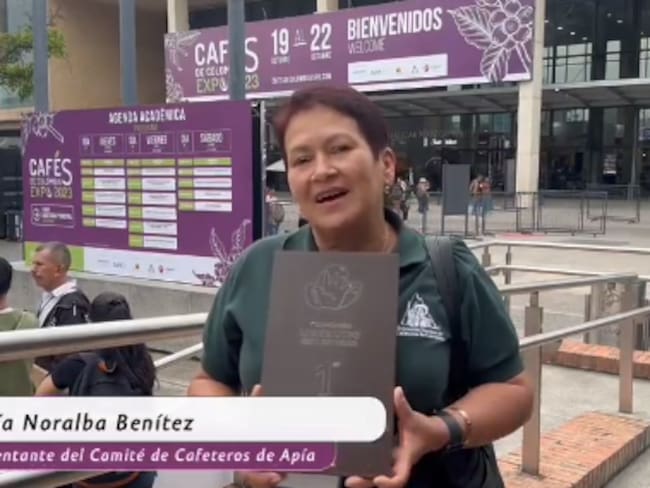 María Noralba Benítez, caficultora de Apía, ocupó el primer lugar en el concurso ‘Liderando con Calidad’ - Federación Nacional de Cafeteros.