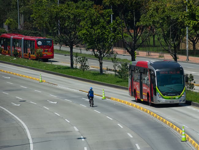 Día sin carro y moto en Bogotá. Imagen de referencia (Chepa Beltran/Long Visual Press/Universal Images Group via Getty Images)