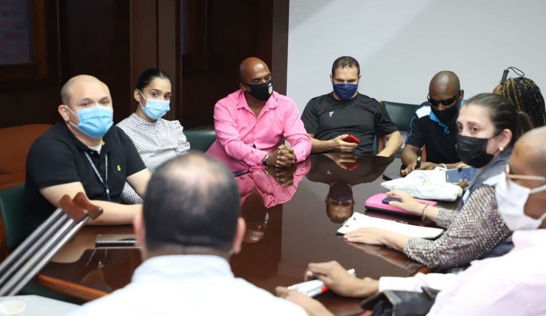 Grupo de personas en condición de discapacidad