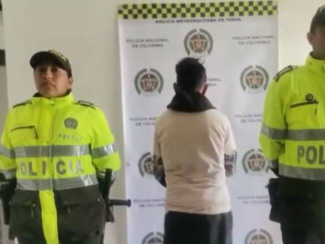Aprensión a menor de edad / Cortesía: Policía Metropolitana de Tunja.
