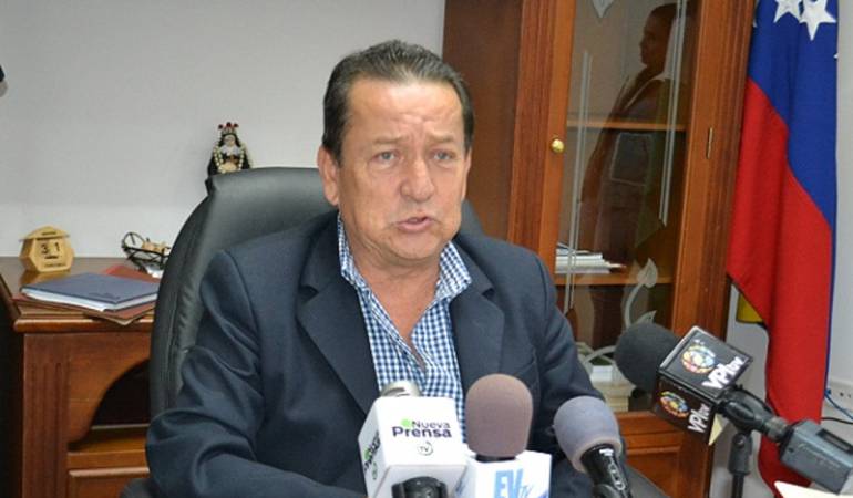 Alcalde de San Cristóbal, Gustavo Delgado. 