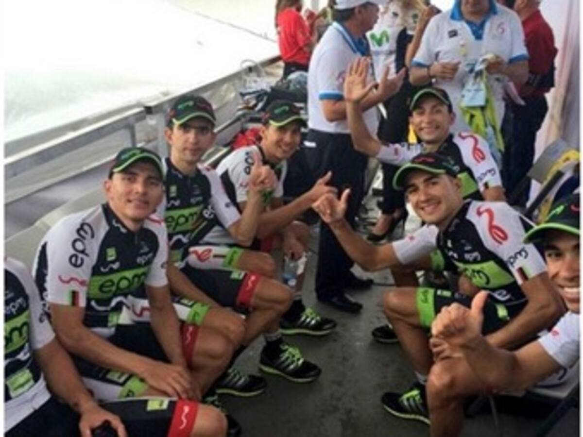El equipo Epm-Une gana la primera etapa de la Vuelta a Colombia