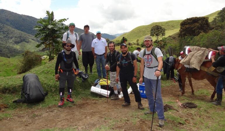Puesto de control en el nevado del Tolima