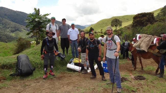 Puesto de control en el nevado del Tolima