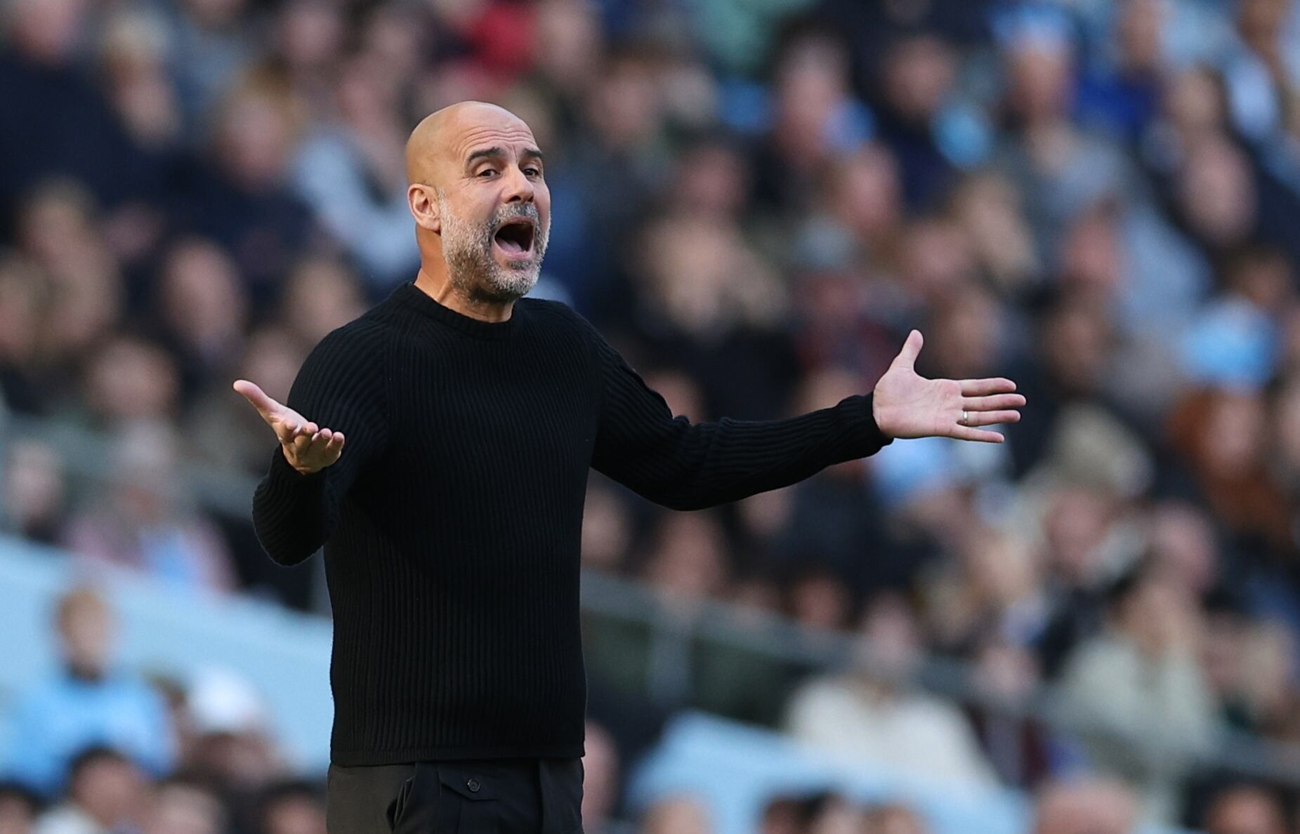 Pep Guardiola dirigiendo al Manchester City (Reino Unido) EFE/EPA/ADAM VAUGHAN EDITORIAL USE ONLY.