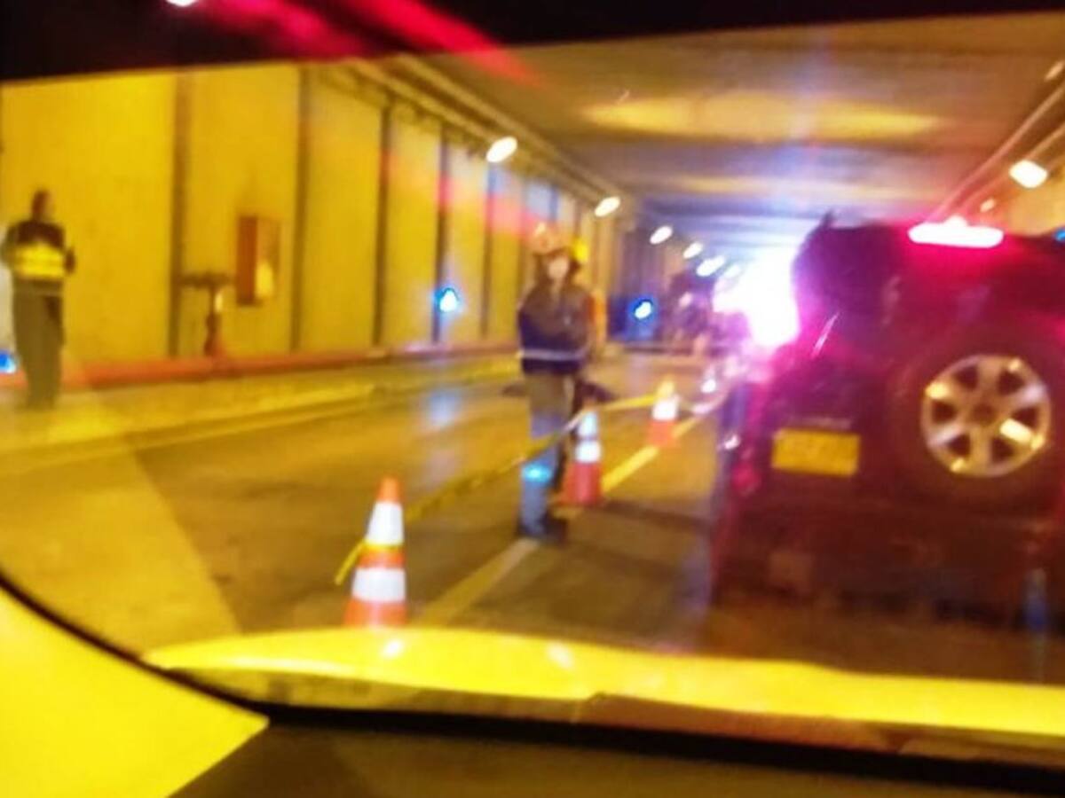 Murió acompañante de un motociclista en el Túnel de Crespo en Cartagena