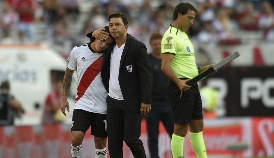 Marcelo Gallardo y Juan Fernando Quintero sostienen un gran lazo desde que coincidieron en Argentina.
