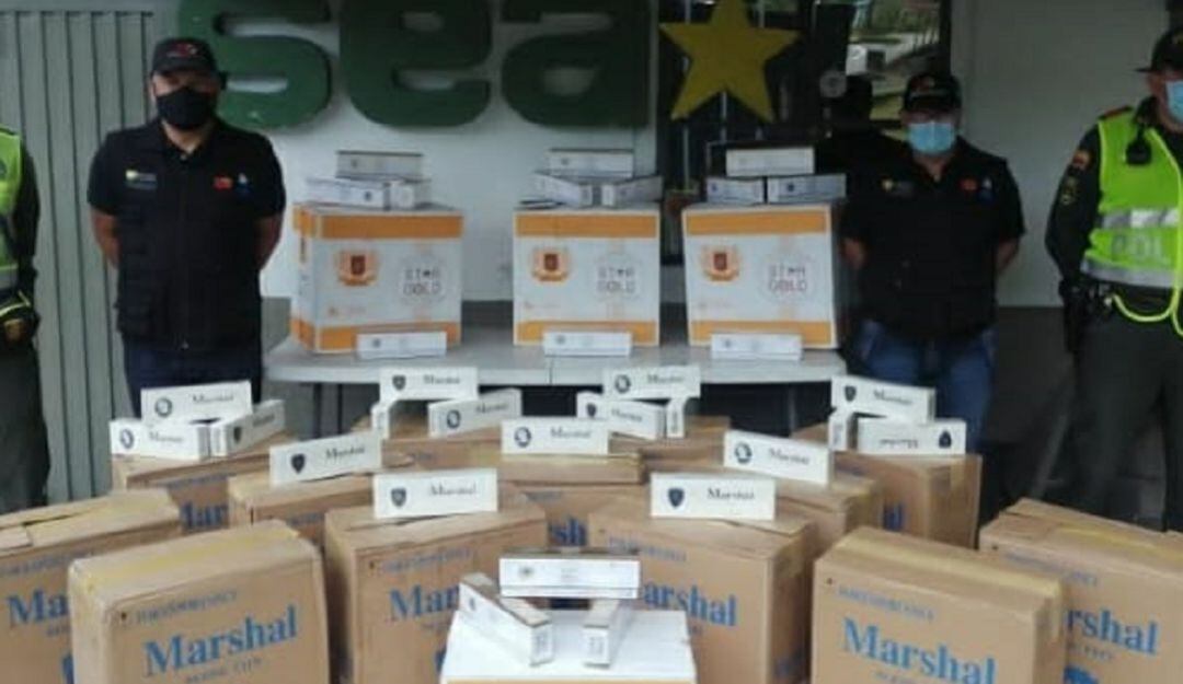 Incautación de cigarrillos ilegales