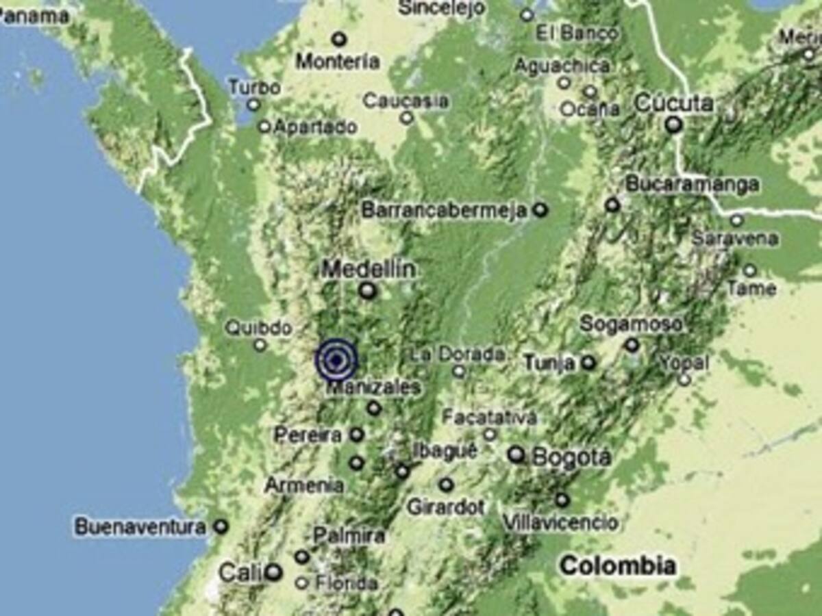 Temblor de 4,1 en la Escala de Richter se sintió en Antioquia, Chocó y Risaralda