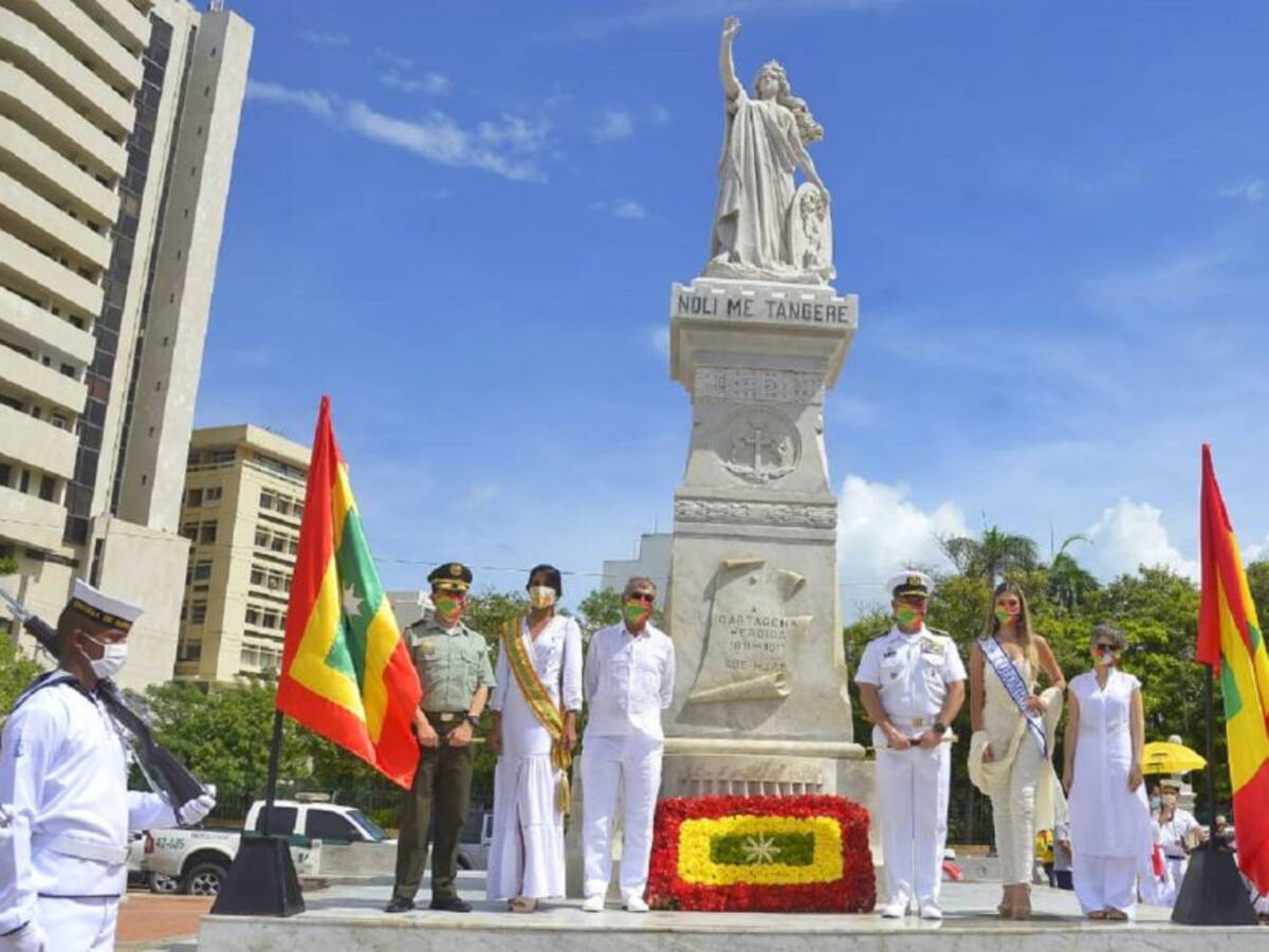 En Cartagena conmemoran 209 años de independencia